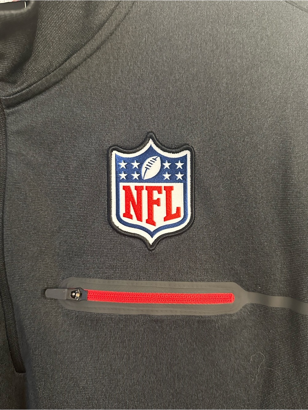 Nike NFL Dri‑FIT Sideline Quarter‑Zip Pullover Jacket – Black – Men’s Size L - Picture 2 of 7